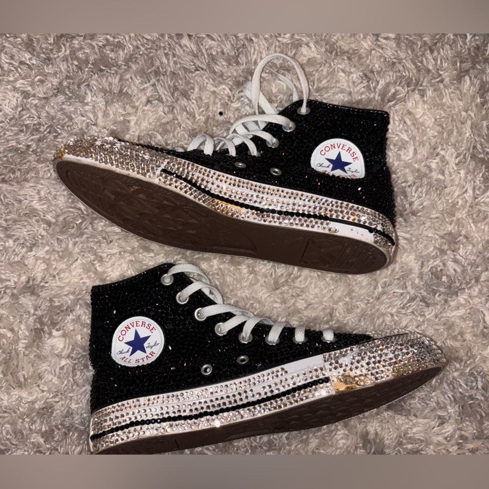 Custom Rhinestone Converse - Picture 3 of 8